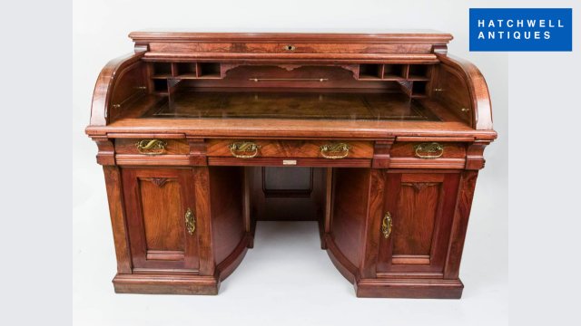 Antique Wooton Desk For sale - Made by Shannon in the US circa 1890. Hatchwell Antiques London, UK.